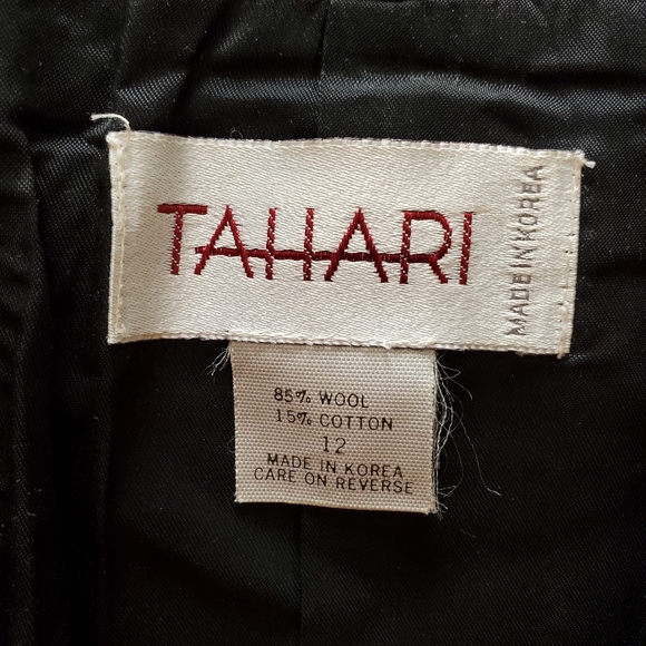 Vintage Wool Blend Cropped Blazer Jacket Y2K Size 12 - Picture 9 of 13